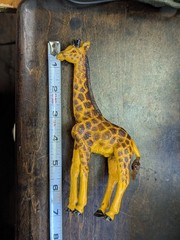 Save Wildlife Series Vintage Animal PVC Figures 1991/1994 Giraffe/Manitee/Whale
