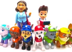 PAW PATROL Figure Play Set NICKELODEON Nick Jr PVC TOY Ryder SKYE Mayor Goodway