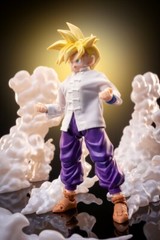 1/12 White Kung Fu Costume Chinese-style Shirt For SHF Son Gohan (No Figure) New
