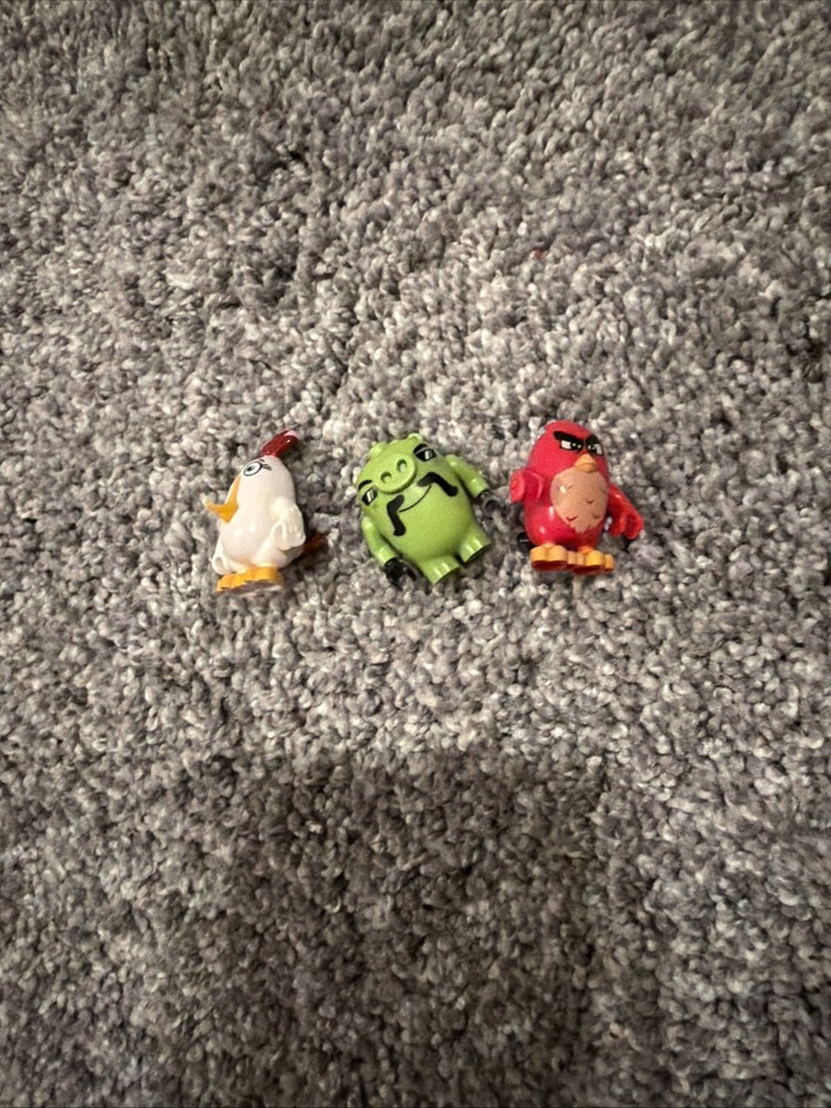 Angry Birds Lego Mini Figure Set Red Bird White Bird Pig Multicolor