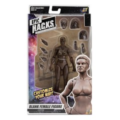 Coffee Brown 1:12 EPIC HACKS Blank Female Action Figure 6″ Boss Fight