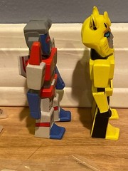 Kidrobot Transformers vs GI Joe Mini Series figures 5 PC lot Optimus, Megatron