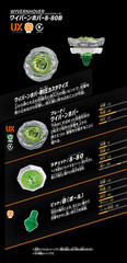 TAKARA TOMY BEYBLADE X UX 21 Hells Nether Deck Set NEW Silverwolf Wyvernhover JP