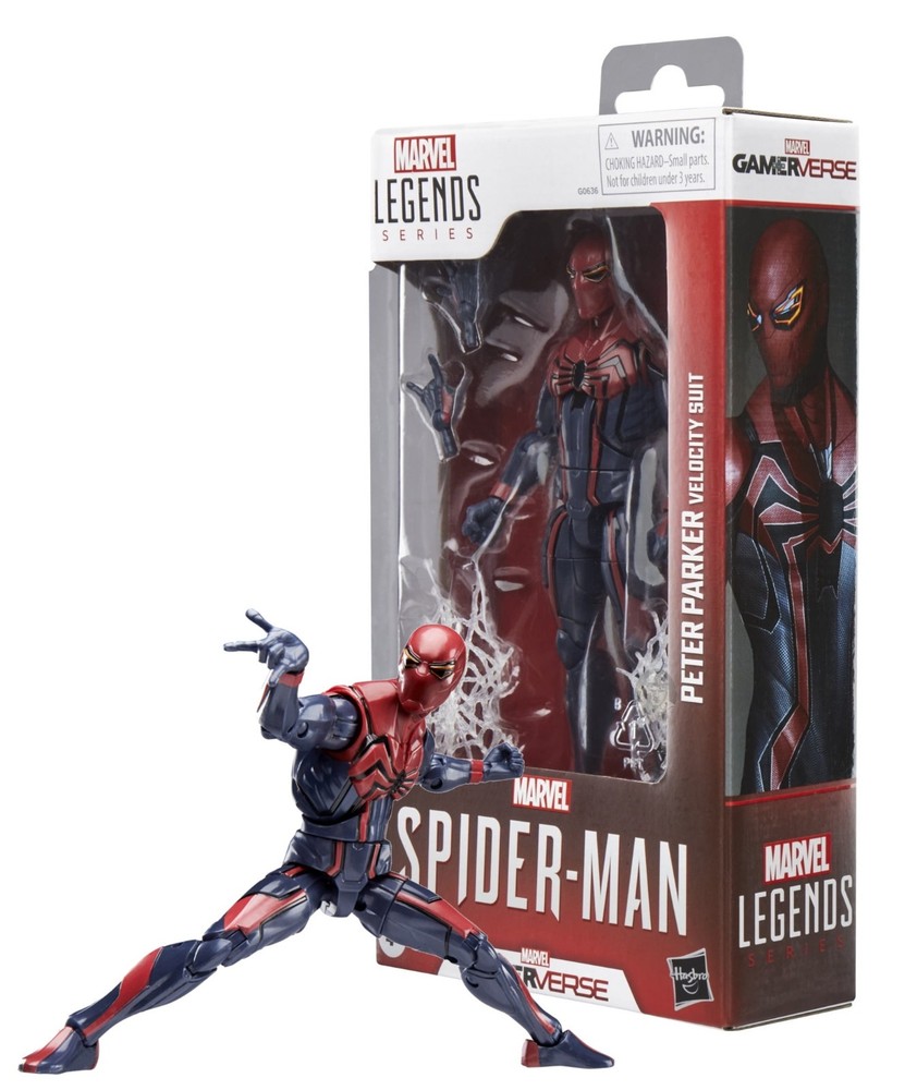 Marvel Gamerverse Spider-Man Peter Parker Velocity Suit 6″ Figure Mint in Box