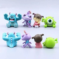 Monsters Inc Figure Set 4PCS Sulley Mike Wazowski Randall Collectible Toys