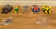 Kidrobot Transformers vs GI Joe Mini Series figures 5 PC lot Optimus, Megatron