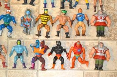 MOTU He-Man figures lot vintage masters of the universe weapons parts set