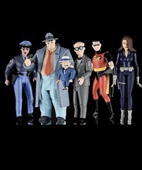 McFarlane DC Batman BTAS Ventriloquist Robin Talia Bullock BAF Rene Montoya SET