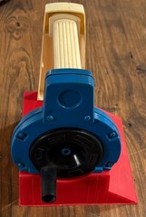 1980 Ideal Evil Knievel Team America Red White Blue Energizer Launcher Working
