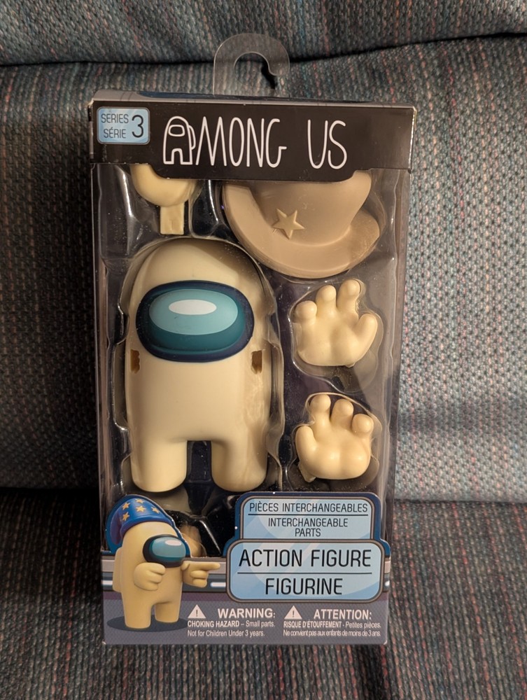 Toikido Among Us Series 3 Crew Member Yellow Hat Action Figure Walmart Exclusive