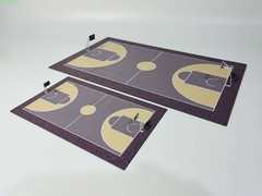 Abs Plastic Basketball Court Model Half/full Court For Urban Sand Table Layout