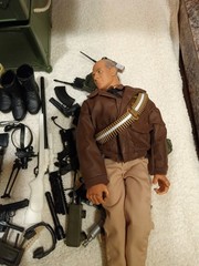 GI Joe Ammo Box (1990’s) Lot With Clothes And Accessories Weapons Figures