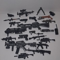 Rifles, pistols, weapons different Scale 1:12 1:6 Mixed Lot
