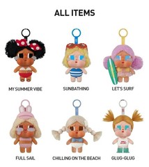 POP MART x Crybaby Vacation Mode On Series Vinyl Plush Key Pendant Figure Doll