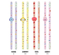 [US seller] BT21 Baby Character Figure Finger Phone Strap BTS Smartphone Holder