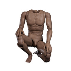 WorldBox 1/6 Soldier Strong Muscle Fitness Spider Male Figure Body Tan Skin Doll