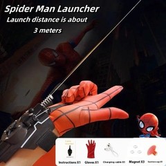Spider-Man Web Shooter Wrist Launcher Gloves Cosplay Toy Kids Gift