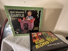 Figures Toy Co Mad Monster 8” Figures Carry Case Frankenstein Dracula Set Of 4