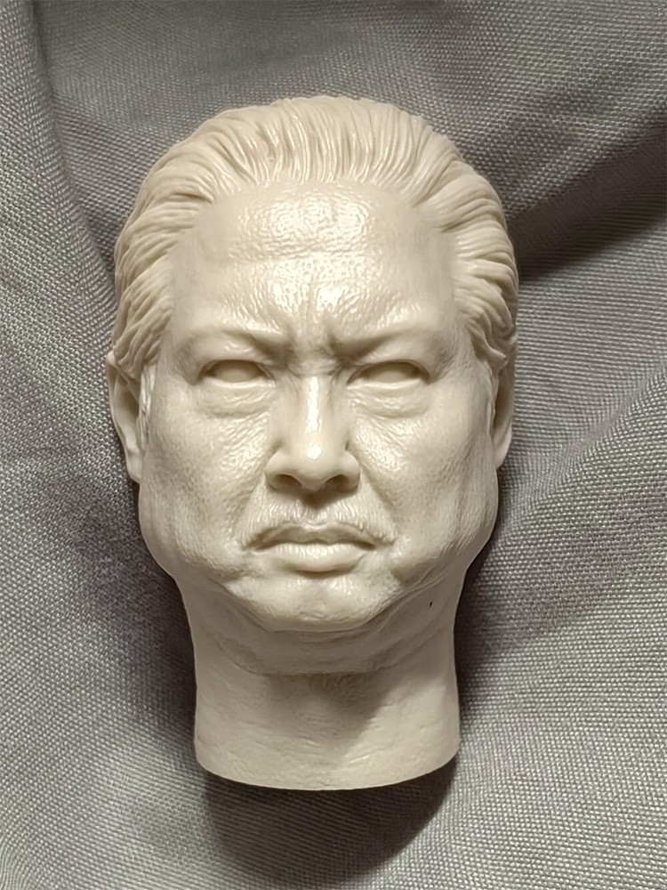 Unpainted Chinese Kung Fu 1/6 Sammo Hung Kam-Bo Man Head Fit 12in Action Figure