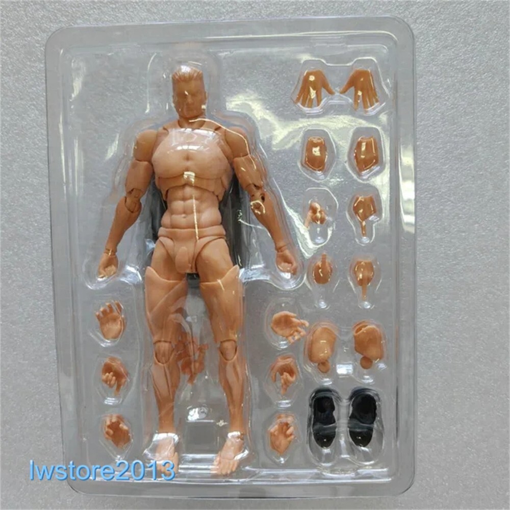 US Romankey X COWL 1:12 Yellow Flexible Jointed 6″ Male Action Figure Head Body