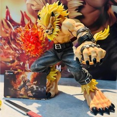 21cm Digimon Leomon Battle Form GK Statue with Flame Effect Figure Gift