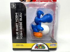 RARE! World of Nintendo 2.5″ BLUE BABY YOSHI Figure Super Mario 2017 in package