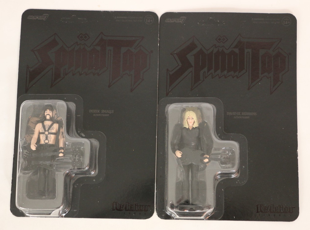 Super7 ReAction Spinal Tap Derek Smalls David St. Hubbins Figure None More Black