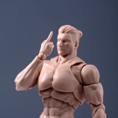 US Romankey 1/12 Male Action Figure Body 6″ Pale Skin Joint Soldier Model w/Head