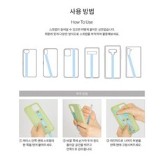 [US seller] BT21 Baby Character Figure Finger Phone Strap BTS Smartphone Holder