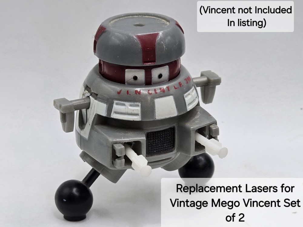 3d Print BLACK HOLE VINCENT REPLACEMENT LASERX2 1:18 3 3/4″ Mego Vintage Figures