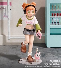 POP MART x Peach Riot Rush Hour Series Figure Dolls Toy – Gigi Cat Walker