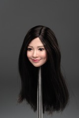 1/6 Female Head Sculpt Asian Smile Beauty Girl Model For 12″ PH TBL Figure Body