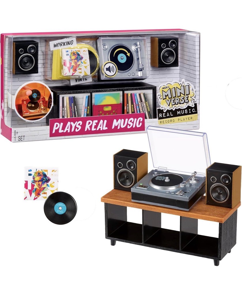 MGA’s Miniverse Real Vinyl Mini Playable Music Record Player