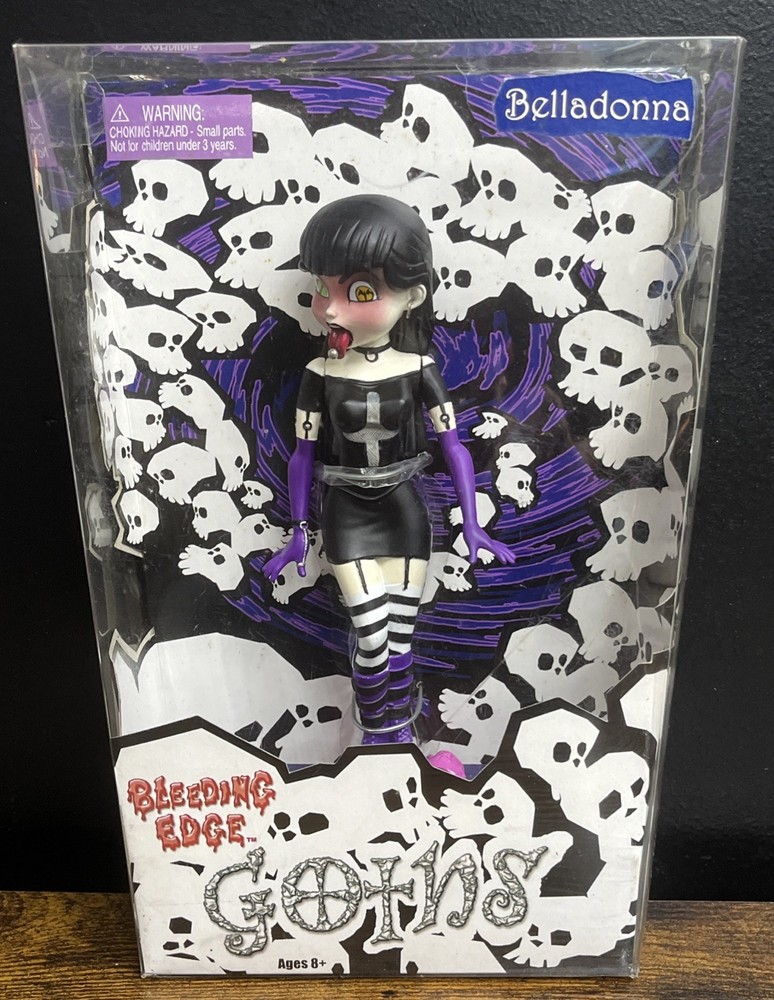 Bleeding Edge Goths Belladonna 7″ Action Figure 1st Edition 2003 New In Box