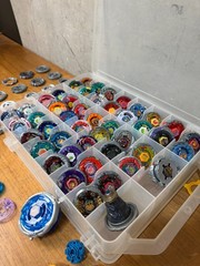 Massive 13 lb Beyblade Lot Metal Fusion Burst Parts Launchers Accessories