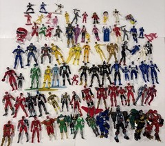 Huge Enormous Lot Bandai Power Rangers Action Figures 1990’s 2000’s Movie Loose