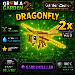 🌟2X Dragonfly🌟Grow a Garden 2/Gag2/gag2 🌱Cheap 💸Fast Delivery⚡
