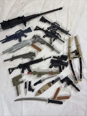 Action Figures Weapons Original G.I. GI Joe Guns Swords Knives Lot Of 20 Set