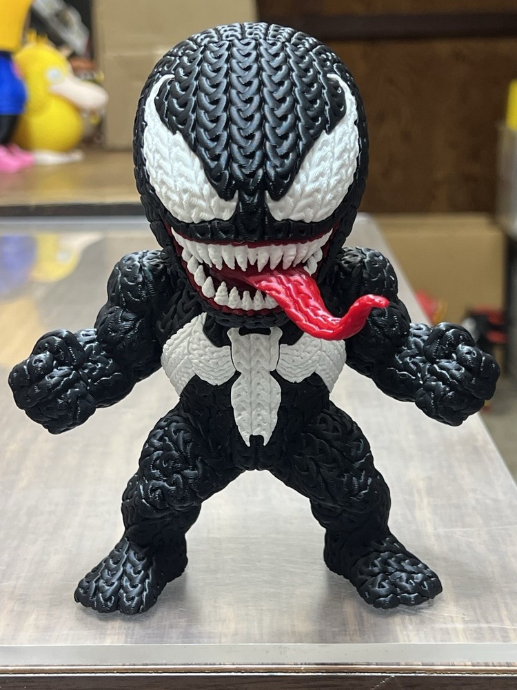 Marvel Venom Crochet Knitted Style 3D Printed Display 7 inch