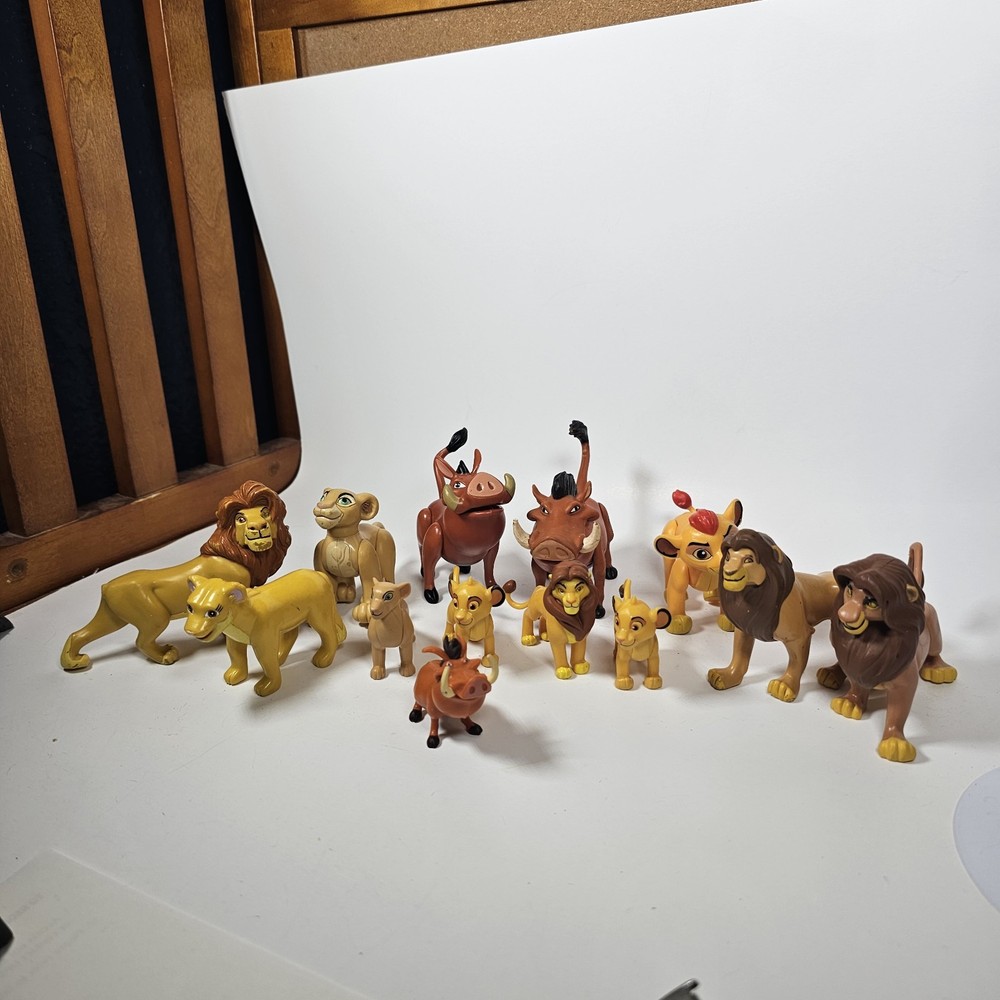 Lot Of 13 Disney The Lion King – Simba Pumbaa Scar Nala Vintage PVC Figures Toys