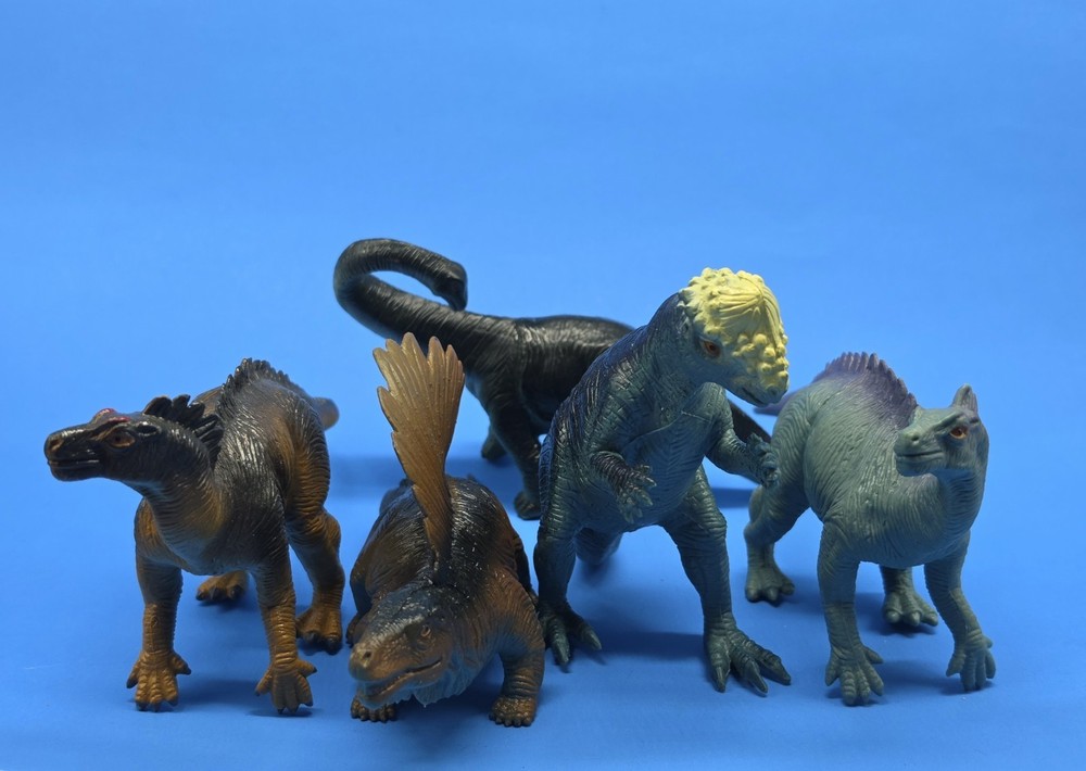2000 Vintage Dinosaur Lot Scelidosaurus Dimetrodon Pachycephalosaurus Apatosauru