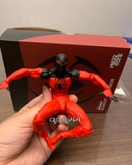 USA！ Mess Toys Symbiote Spider-Man 1/12 Action Figure Red Suit Spide Model Gifts