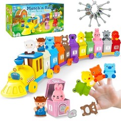 Farm Animals Train for Toddlers 1 2 3 4 5 Years Old, Counting, Matching, Sort…