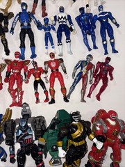 Huge Enormous Lot Bandai Power Rangers Action Figures 1990’s 2000’s Movie Loose