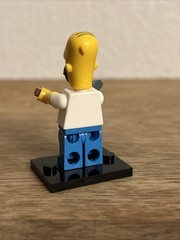 Homer Simpson The Simpsons Block Mini 2.5” Figure Abs Plastic Toy