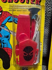 FUNSTUF Amazing Spider-Man Web Shooter and Captain America Shooter On Card. Nice
