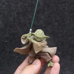 Star Wars Mandalorian Master Yoda with Sword Action Figure Toys