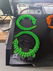 3D Printed Articulated Dragons (Set of 2)- Random Colors