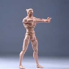 USA Romankey COWL 1/12 Male Action Figure Body 6in Pale Skin Joint Model w/Head