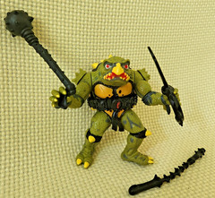 Vtg 1991 TMNT Tokka Figure 100% COMPLETE Playmates Ninja Turtles Secret of Ooze